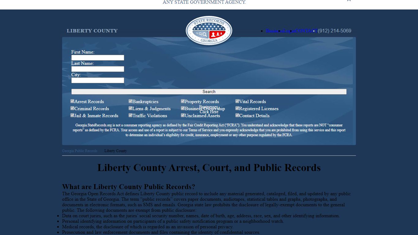 Liberty County Arrest, Court, and Public Records